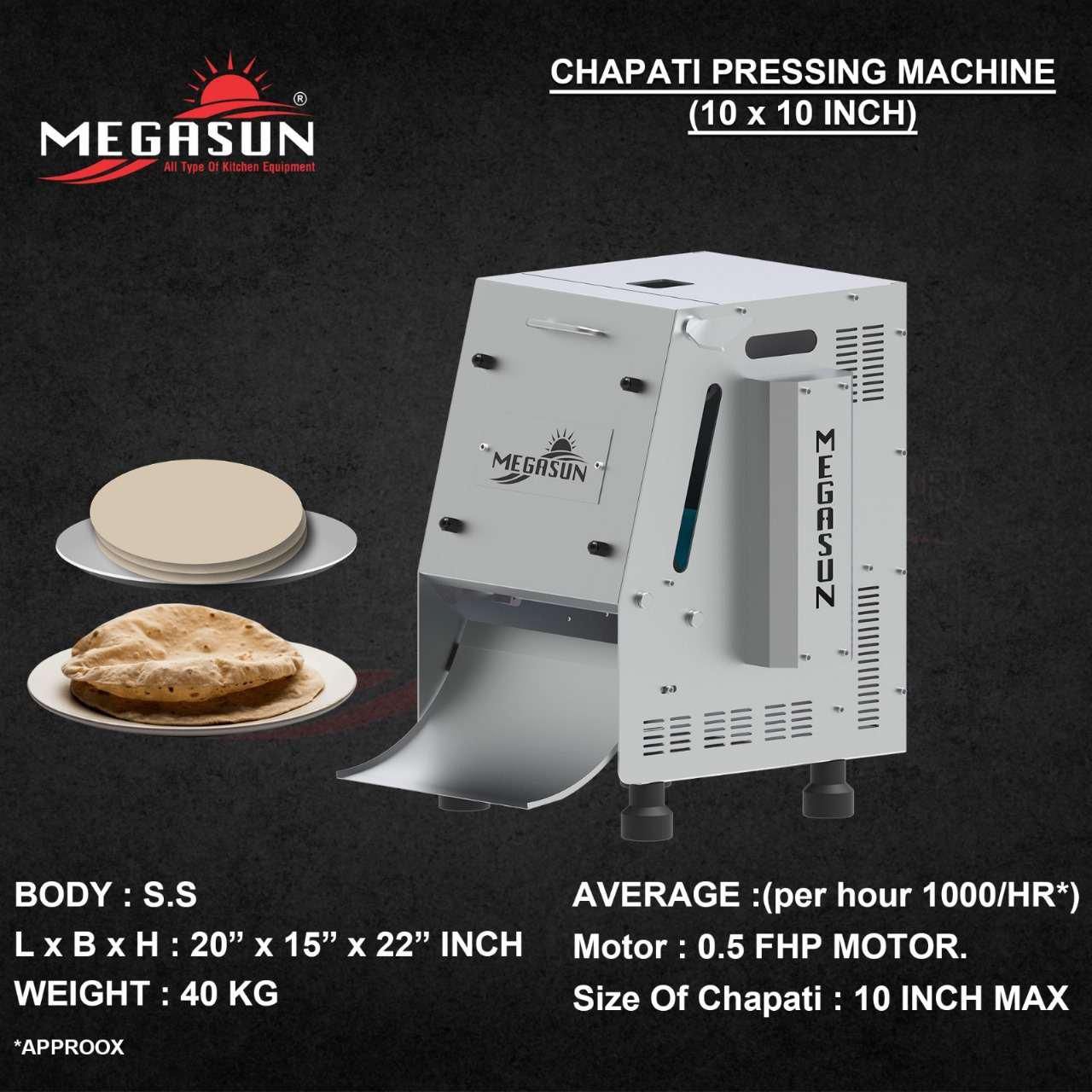 Chapati Pressing Machine (10   10 Inch)